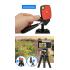 JMARY KP-2205 Aluminum Tripod (134CM), 4-Section Aluminum Legs, Universal Lightweight Tripod with Mobile Phone Holder Mount - Black